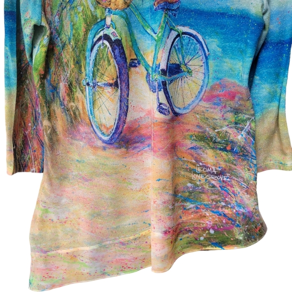 Leoma Lovegrove Bicycle Back Keyhole Twist Top Size PM - Picture 7 of 14